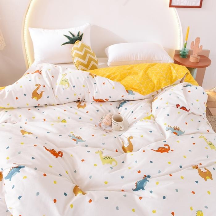 91家纺网 家纺一手货源 找家纺 甜之梦 2025新款13372单品被套 恐龙宝贝