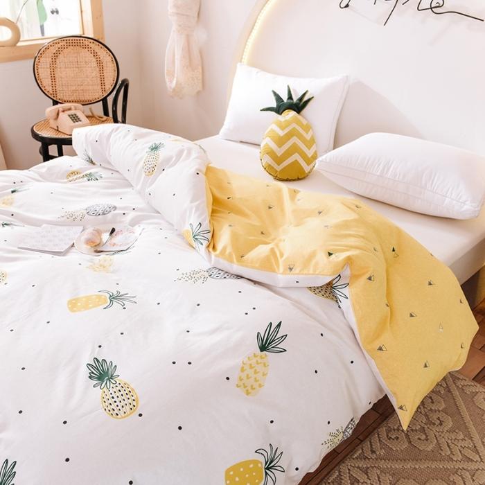 91家纺网 家纺一手货源 找家纺 甜之梦 2025新款13372单品被套 菠萝物语