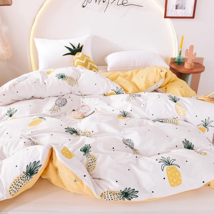 91家纺网 家纺一手货源 找家纺 甜之梦 2025新款13372单品被套 菠萝物语