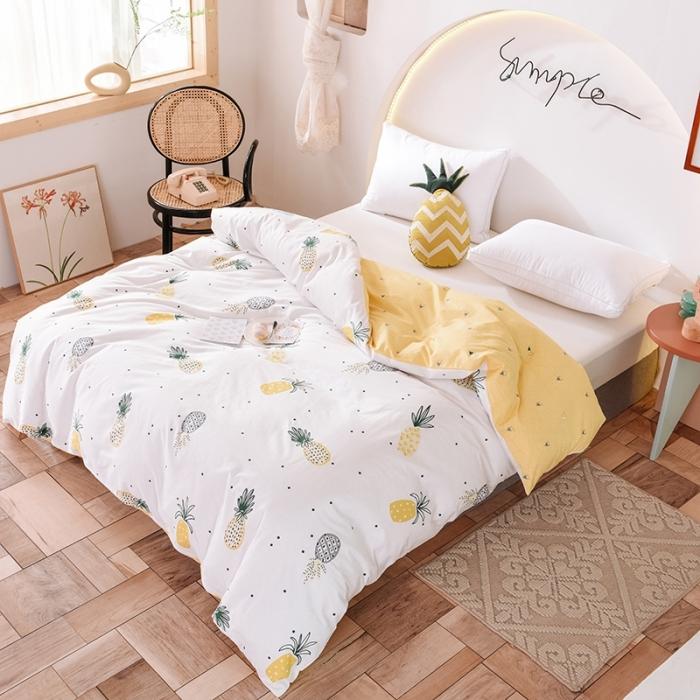 91家纺网 家纺一手货源 找家纺 甜之梦 2025新款13372单品被套 菠萝物语