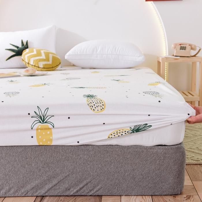 91家纺网 家纺一手货源 找家纺 甜之梦 2025新款13372单品床笠 菠萝物语