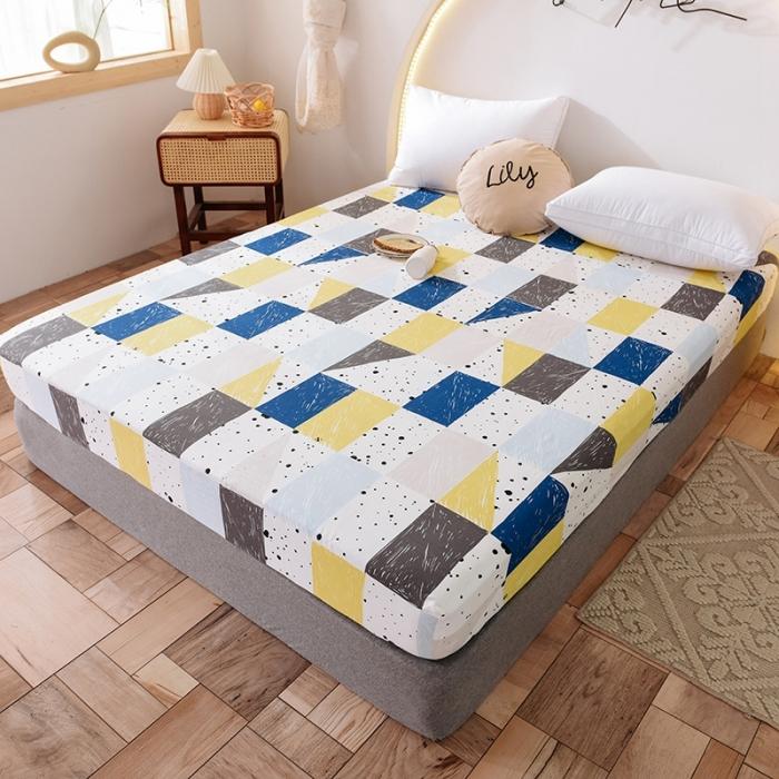 91家纺网 家纺一手货源 找家纺 甜之梦 2025新款13372单品床笠 痕迹兰