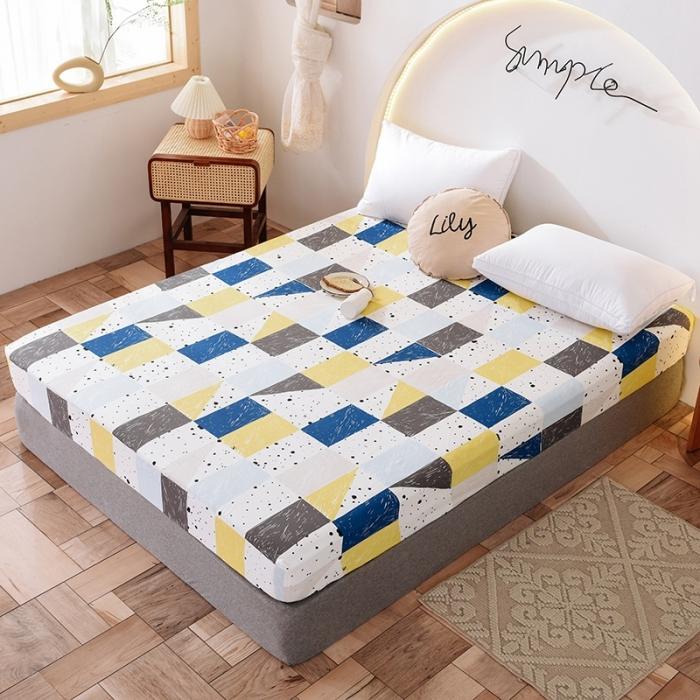 91家纺网 家纺一手货源 找家纺 甜之梦 2025新款13372单品床笠 痕迹兰