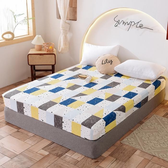 91家纺网 家纺一手货源 找家纺 甜之梦 2025新款13372单品床笠 痕迹兰