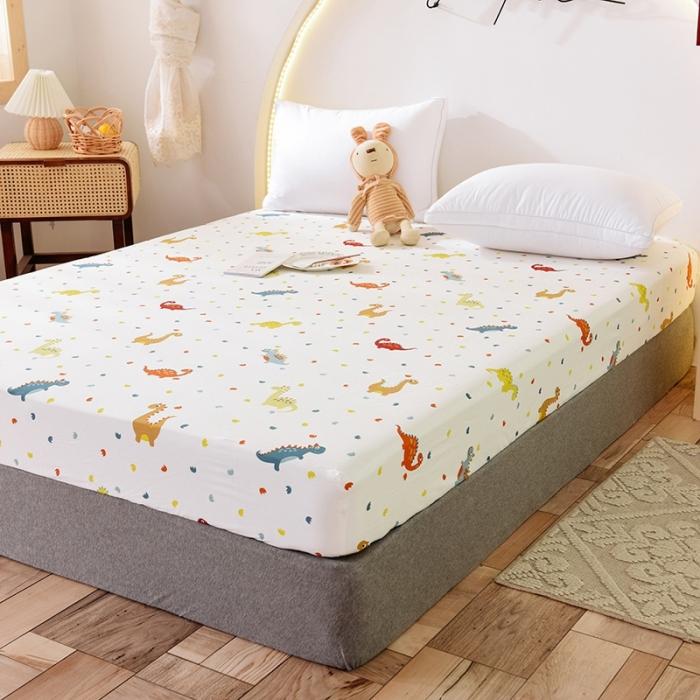 91家纺网 家纺一手货源 找家纺 甜之梦 2025新款13372单品床笠 恐龙宝贝