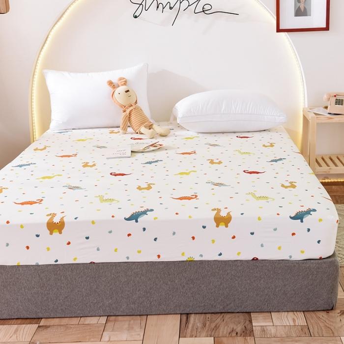 91家纺网 家纺一手货源 找家纺 甜之梦 2025新款13372单品床笠 恐龙宝贝