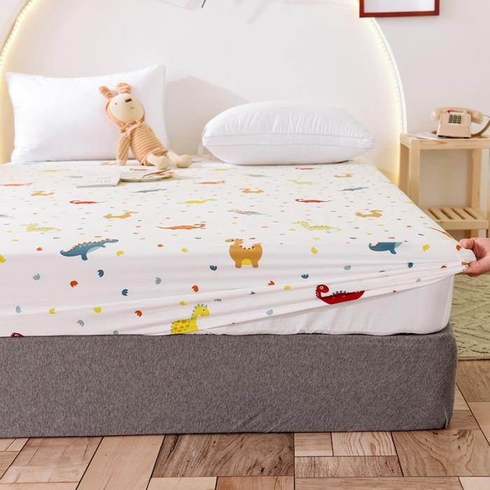 91家纺网 家纺一手货源 找家纺 甜之梦 2025新款13372单品床笠 恐龙宝贝