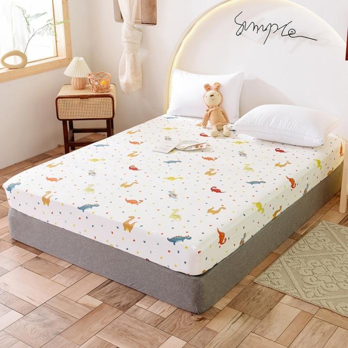 91家纺网 家纺一手货源 找家纺 甜之梦 2025新款13372单品床笠 恐龙宝贝