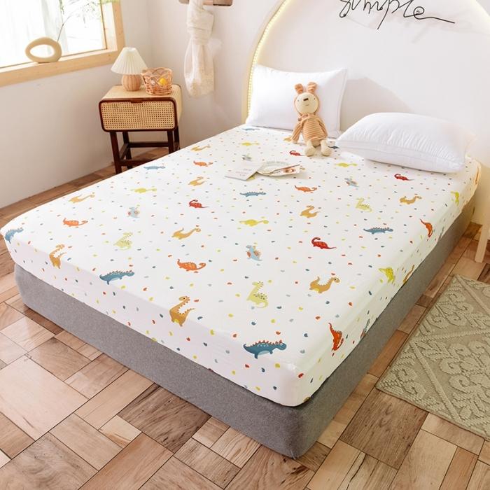 91家纺网 家纺一手货源 找家纺 甜之梦 2025新款13372单品床笠 恐龙宝贝