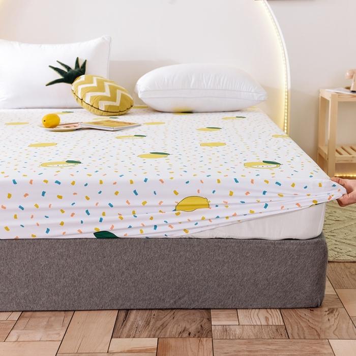 91家纺网 家纺一手货源 找家纺 甜之梦 2025新款13372单品床笠 柠檬茶