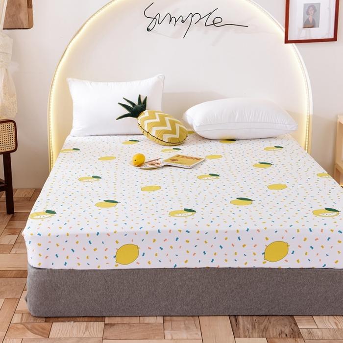 91家纺网 家纺一手货源 找家纺 甜之梦 2025新款13372单品床笠 柠檬茶