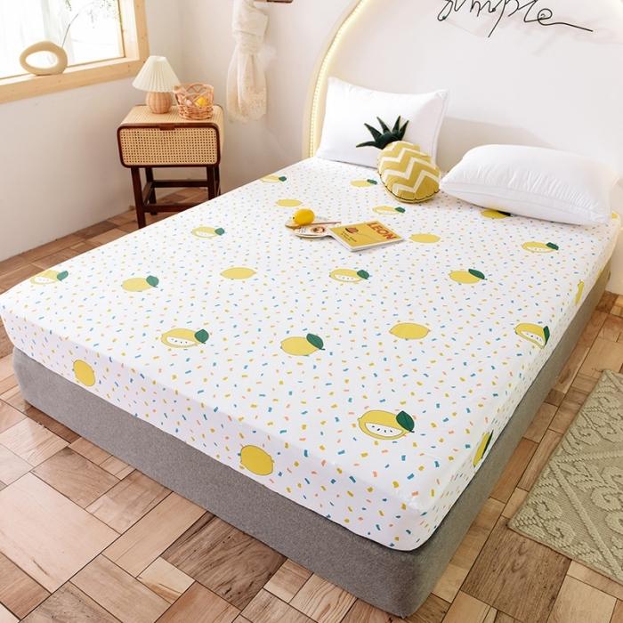 91家纺网 家纺一手货源 找家纺 甜之梦 2025新款13372单品床笠 柠檬茶