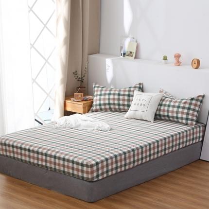 91家纺网 家纺一手货源 找家纺 （总）久典家纺 2019新款色织水洗棉基础款系列汇总单品床笠