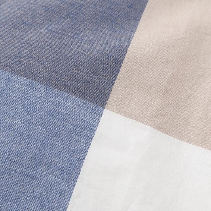 91家纺网 家纺一手货源 找家纺 久典家纺2019色织水洗棉基础款系列汇总四件套床单款蓝白大格