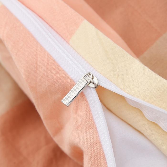 91家纺网 家纺一手货源 找家纺 久典家纺 2019色织水洗棉基础款系列汇总四件套床单款粉大格