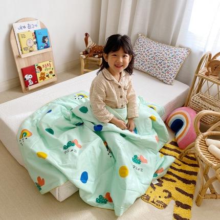 91家纺网 家纺一手货源 找家纺 40支全棉夏被 儿童卡通纯棉空调被 可机洗水洗夏凉被 彩虹