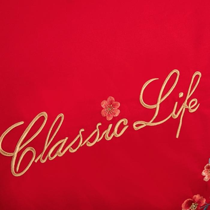 91家纺网 家纺一手货源 找家纺 绣女坊 2023新款婚庆四件套多件套 花落谁家