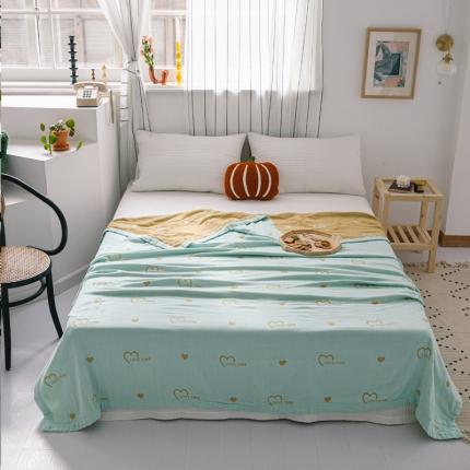 91家纺网 家纺一手货源 找家纺 （总）朴尔 2020年新款水果系列四层纱布毛巾被