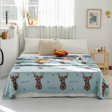 91家纺网 家纺一手货源 找家纺 （总）朴尔 2020年新款水果系列四层纱布毛巾被