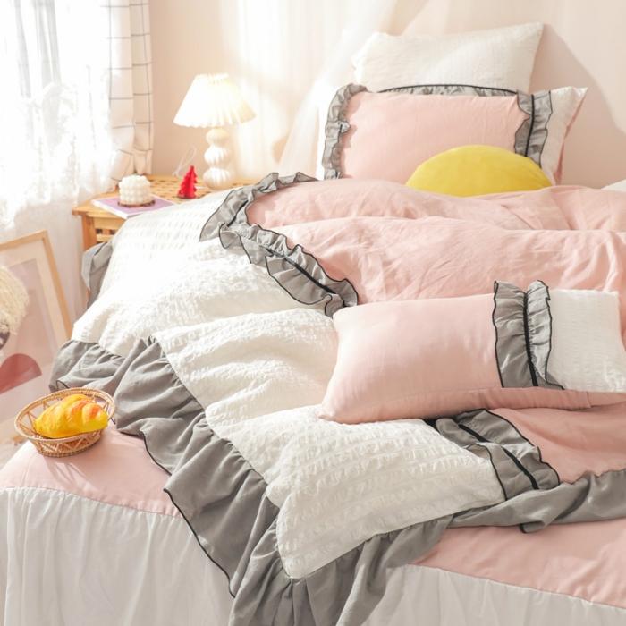 91家纺网 家纺一手货源 找家纺 （总）星野家居 2020新款小公主爱莎床裙款四件套