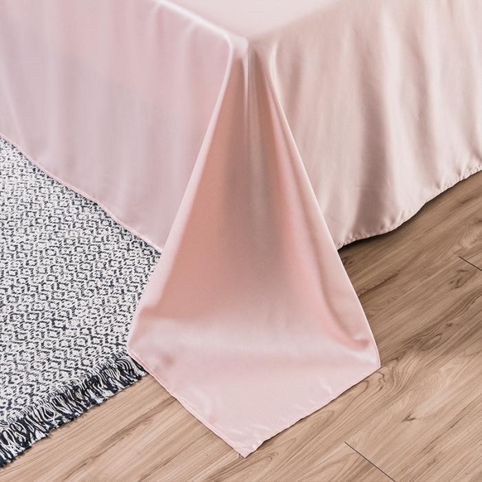 91家纺网 家纺一手货源 找家纺 骏腾 2022新款纯色水洗真丝刺绣四件套 羽毛-银灰