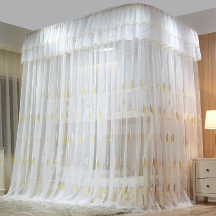 91家纺网 家纺一手货源 找家纺 （总）薇梦 2020新款导轨子母床蚊帐