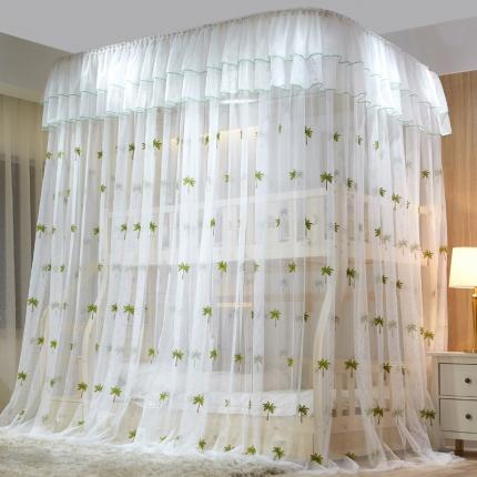 91家纺网 家纺一手货源 找家纺 （总）薇梦 2020新款导轨子母床蚊帐