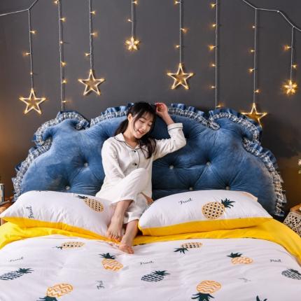 91家纺网 家纺一手货源 找家纺 (总)一兰家纺2020新款纯色水晶绒靠垫大靠背