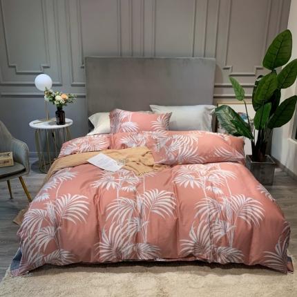 91家纺网 家纺一手货源 找家纺 优然居 2020年活性印花四件套 飘蕾粉