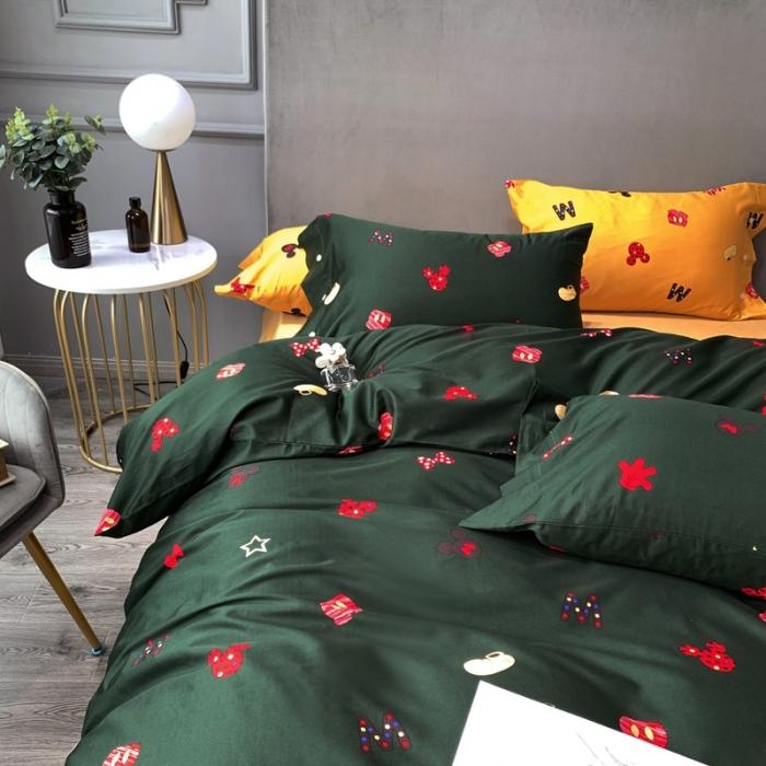 91家纺网 家纺一手货源 找家纺 优然居 2020年活性印花四件套 安宝乐-绿色