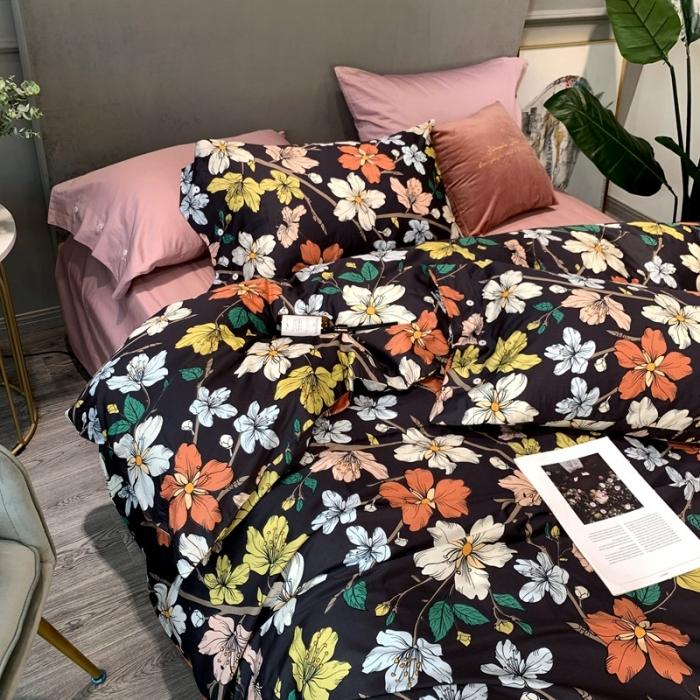 91家纺网 家纺一手货源 找家纺 优然居 2020年活性印花四件套 繁华忆梦