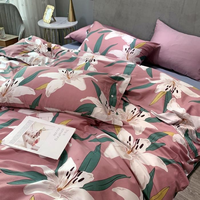 91家纺网 家纺一手货源 找家纺 优然居 2020年活性印花四件套 莱索伊