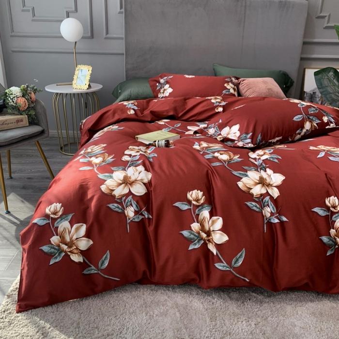 91家纺网 家纺一手货源 找家纺 优然居 2020年活性印花四件套 秘密花语