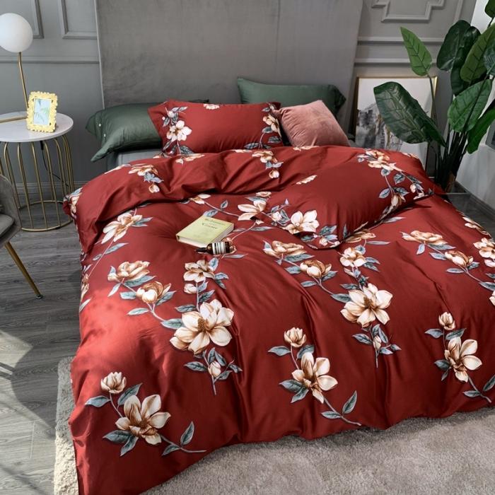 91家纺网 家纺一手货源 找家纺 优然居 2020年活性印花四件套 秘密花语