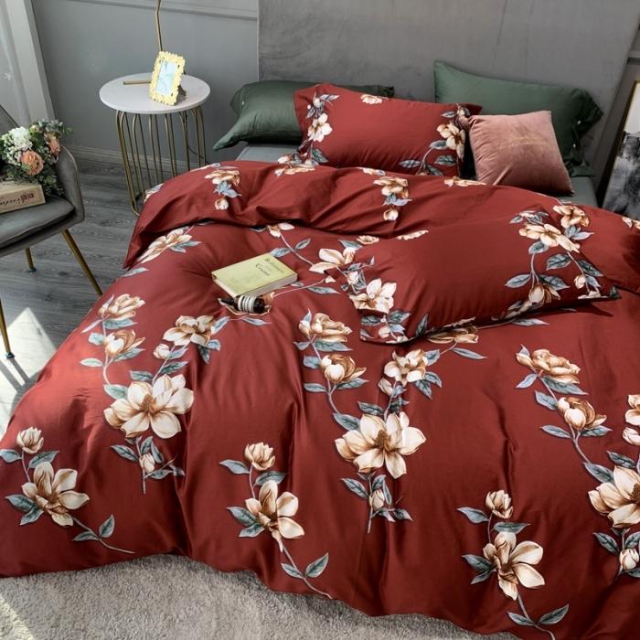 91家纺网 家纺一手货源 找家纺 优然居 2020年活性印花四件套 秘密花语