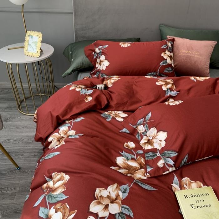 91家纺网 家纺一手货源 找家纺 优然居 2020年活性印花四件套 秘密花语