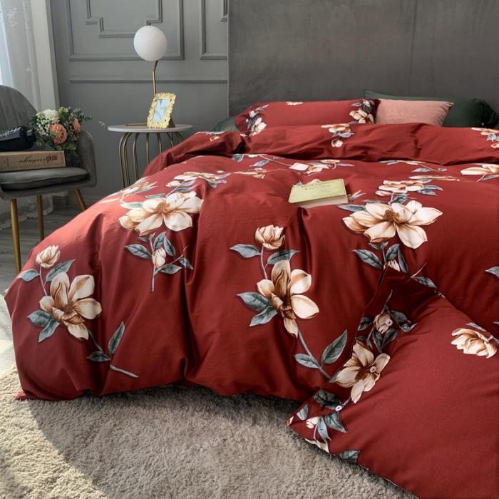 91家纺网 家纺一手货源 找家纺 优然居 2020年活性印花四件套 秘密花语