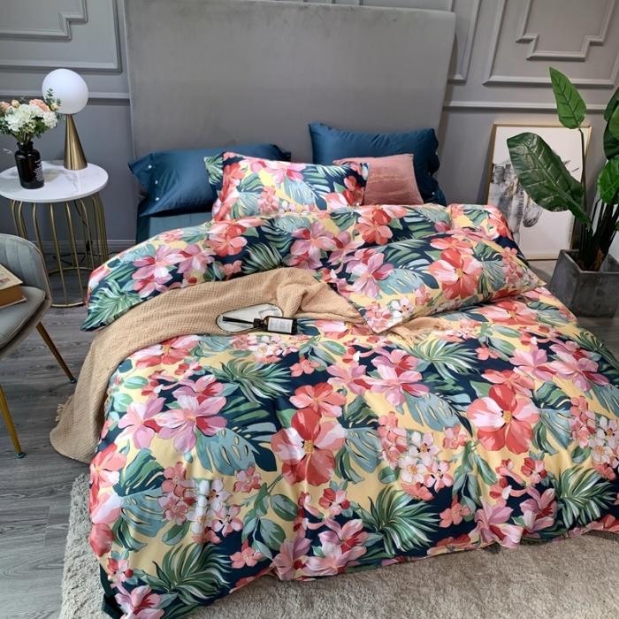 91家纺网 家纺一手货源 找家纺 优然居 2020年活性印花四件套 摩洛斯