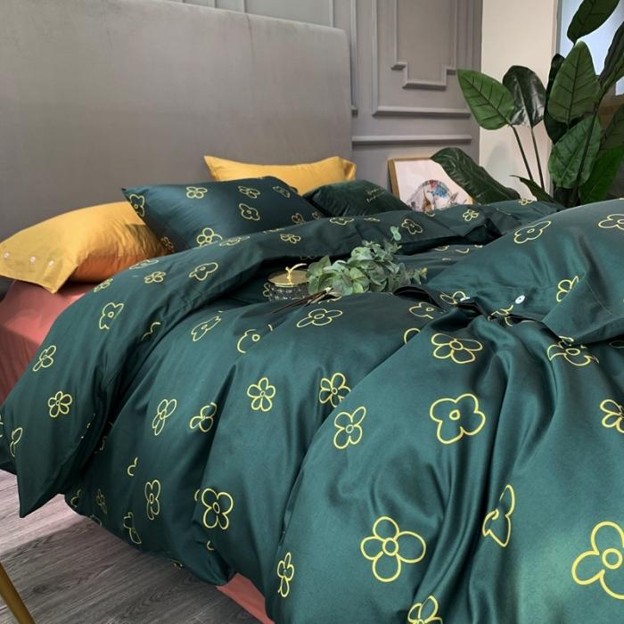 91家纺网 家纺一手货源 找家纺 优然居 2020年活性印花四件套 小雪花