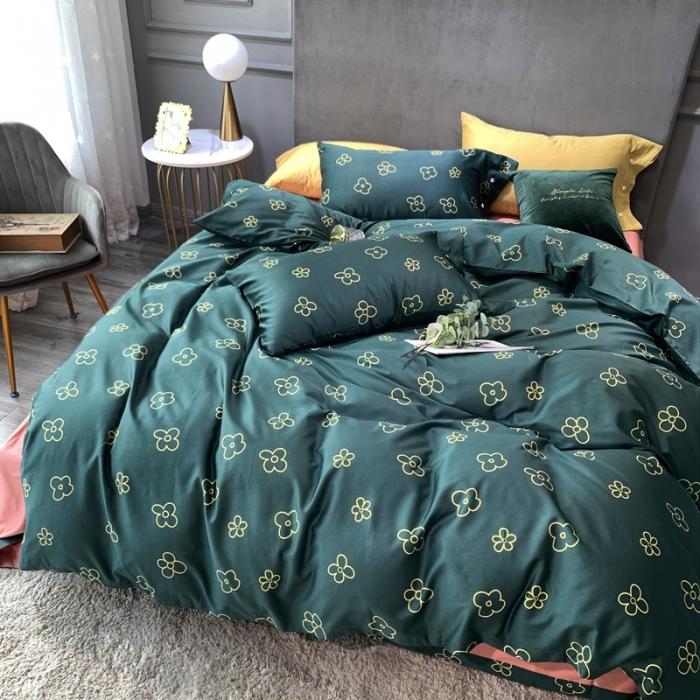 91家纺网 家纺一手货源 找家纺 优然居 2020年活性印花四件套 小雪花