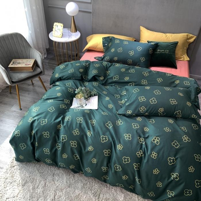 91家纺网 家纺一手货源 找家纺 优然居 2020年活性印花四件套 小雪花