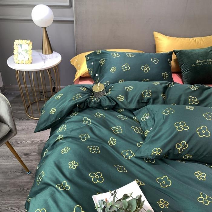 91家纺网 家纺一手货源 找家纺 优然居 2020年活性印花四件套 小雪花