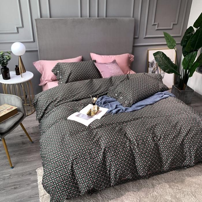 91家纺网 家纺一手货源 找家纺 优然居 2020年活性印花四件套 永恒绿