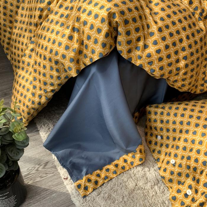 91家纺网 家纺一手货源 找家纺 优然居 2020年活性印花四件套 永恒黄