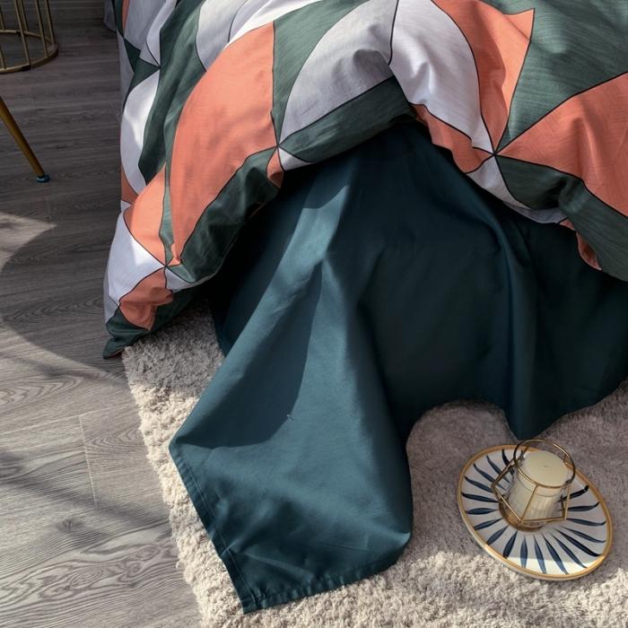 91家纺网 家纺一手货源 找家纺 优然居 2020年活性印花四件套 圣贝橘色