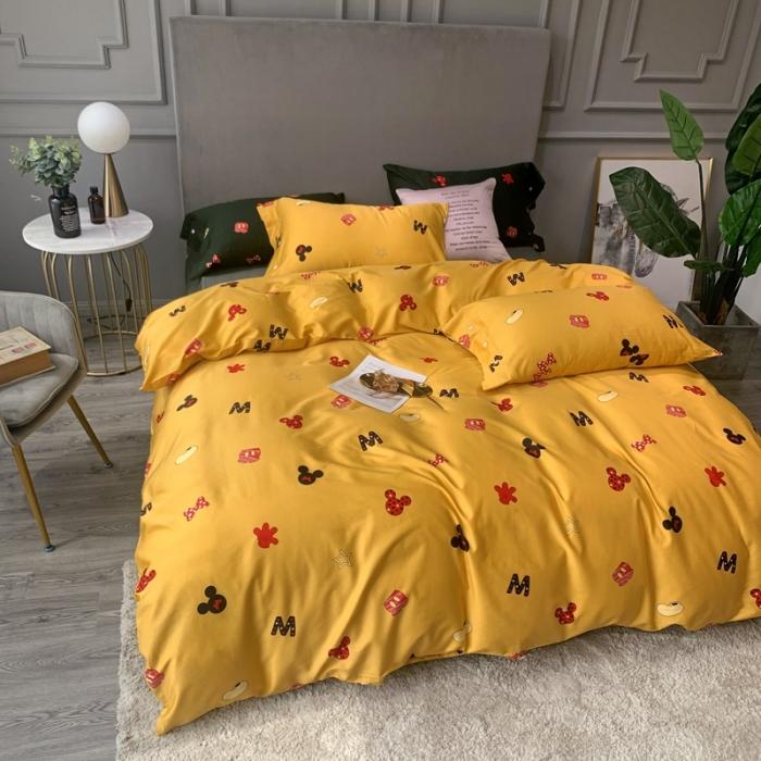 91家纺网 家纺一手货源 找家纺 优然居 2020年活性印花四件套 安宝乐-黄