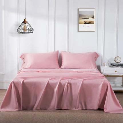 2021新款60S支长绒棉单床单纯色全棉酒店风 粉色