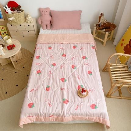 91家纺网 家纺一手货源 找家纺 （总）心卓 2020新款双层纱棉花夏凉被儿童空调被夏被可水洗