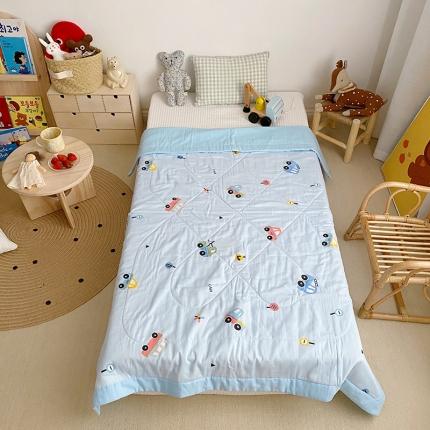 91家纺网 家纺一手货源 找家纺 （总）心卓 2020新款双层纱棉花夏凉被儿童空调被夏被可水洗