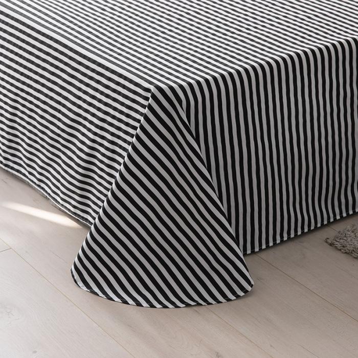 91家纺网 家纺一手货源 找家纺 艾佳  2025新款全棉经典黑白四件套床单款 瑞卡